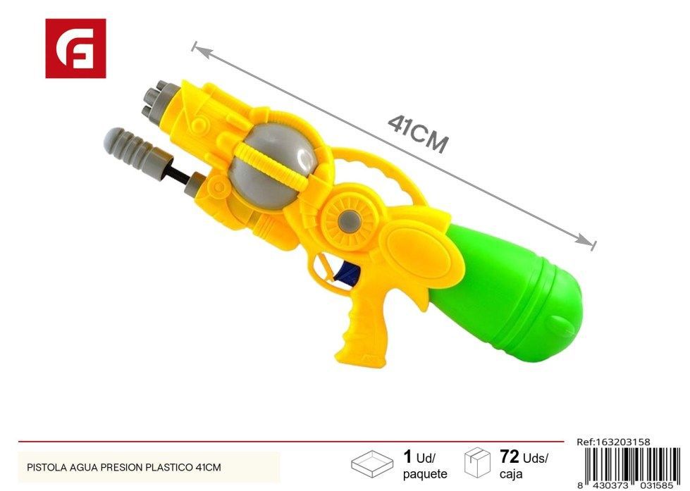 Pistola de agua presión plástico 41 cm - Juguetes de verano