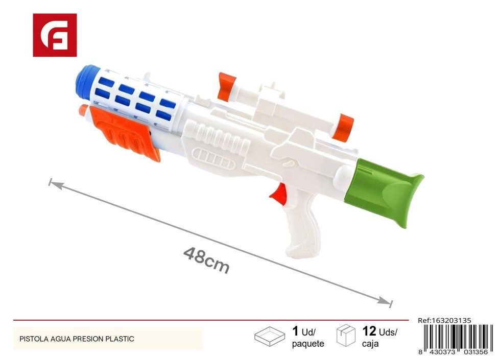 Pistola de agua presión plástico - Juguetes de verano