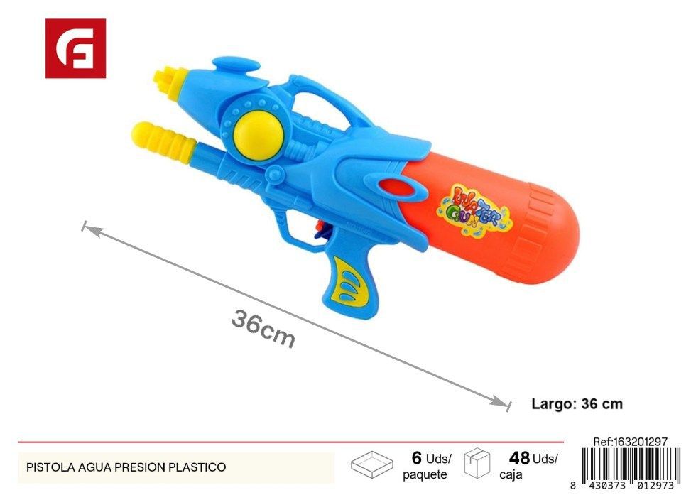 Pistola de agua presión plástico - Juguetes de verano