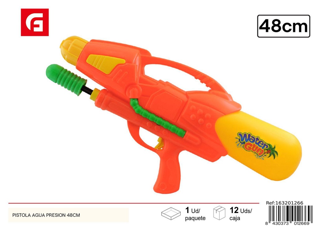 Pistola de agua presión 48 cm - Juguetes de verano