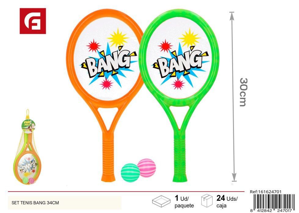 Set de tenis BANG 34 cm - Jugar al aire libre