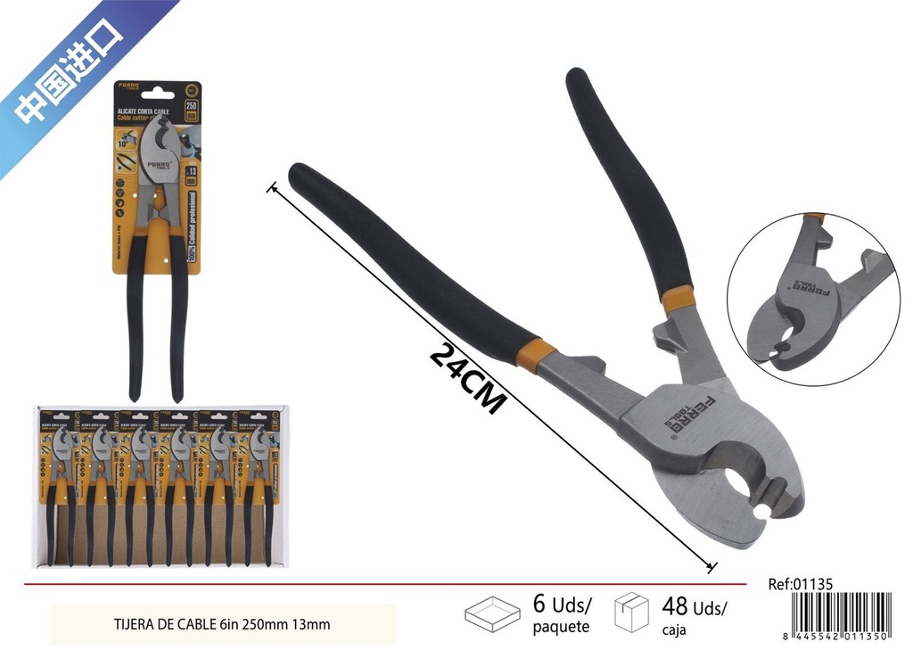Tijera de cable de 10 pulgadas 250 mm - Herramientas de ferretería