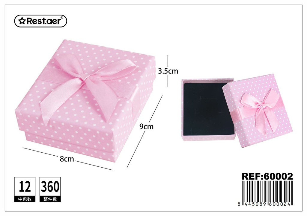 Caja de regalo rectangular 9*8*3.5 cm - Artículos de regalo