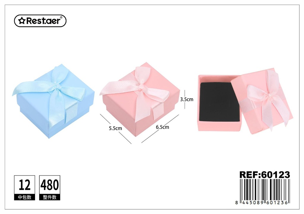 Caja de regalo cuadrada 6.5*5.5*3.5 cm - Artículos de regalo