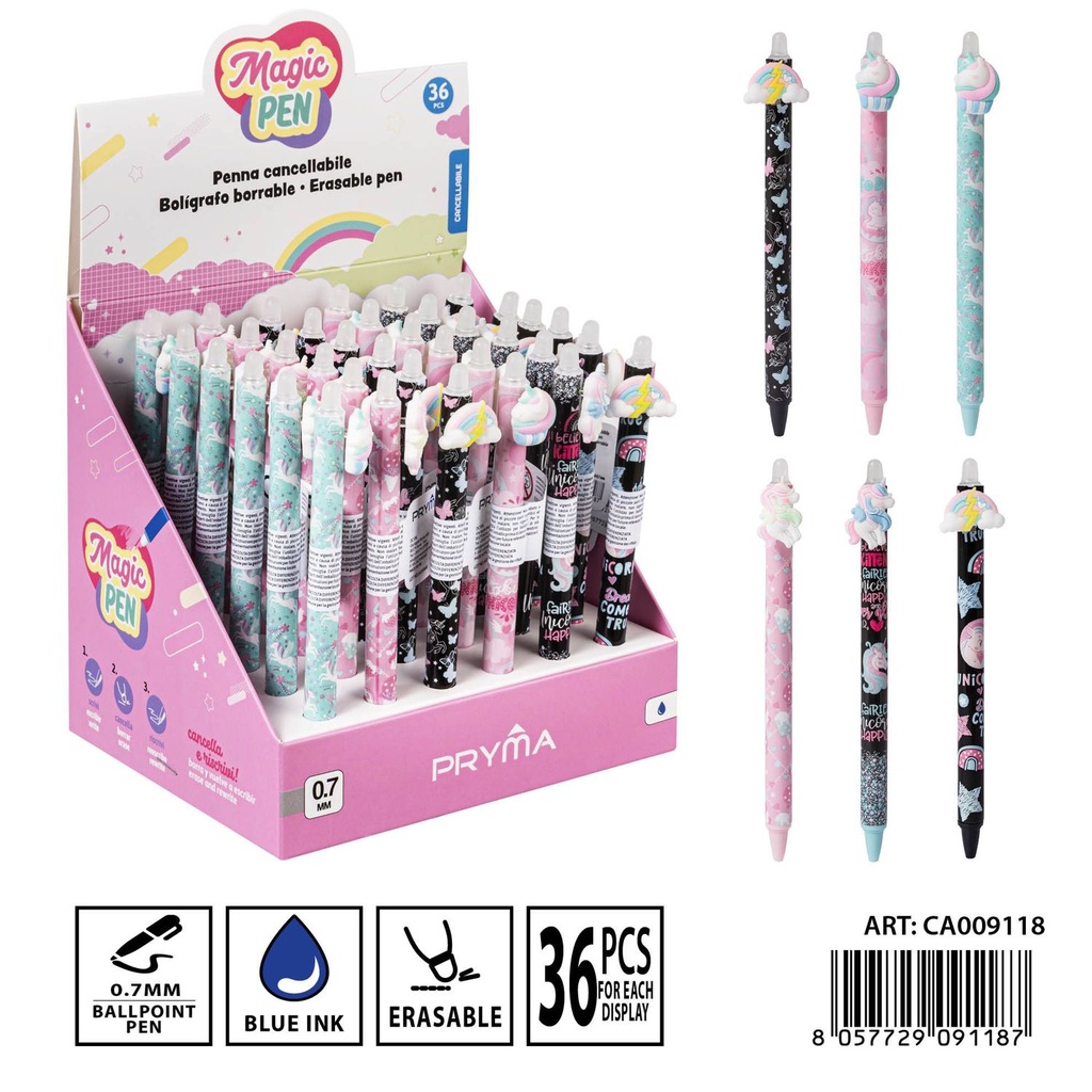 Bolígrafo borrable 0.7mm - Herramientas de escritura y papelería
