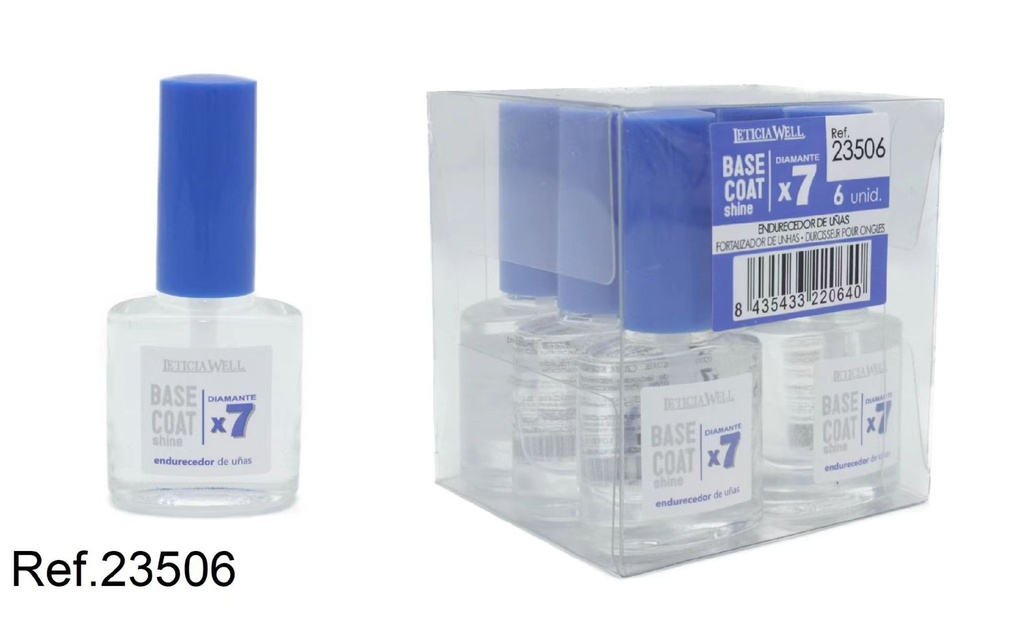 Endurecedor base coat x7 diamant 6 unidades 23506 LW - Cosmética y cuidado de uñas