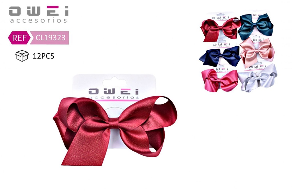 Pinza de lazo 12 unidades CL19323 - Accesorios de pelo y moda