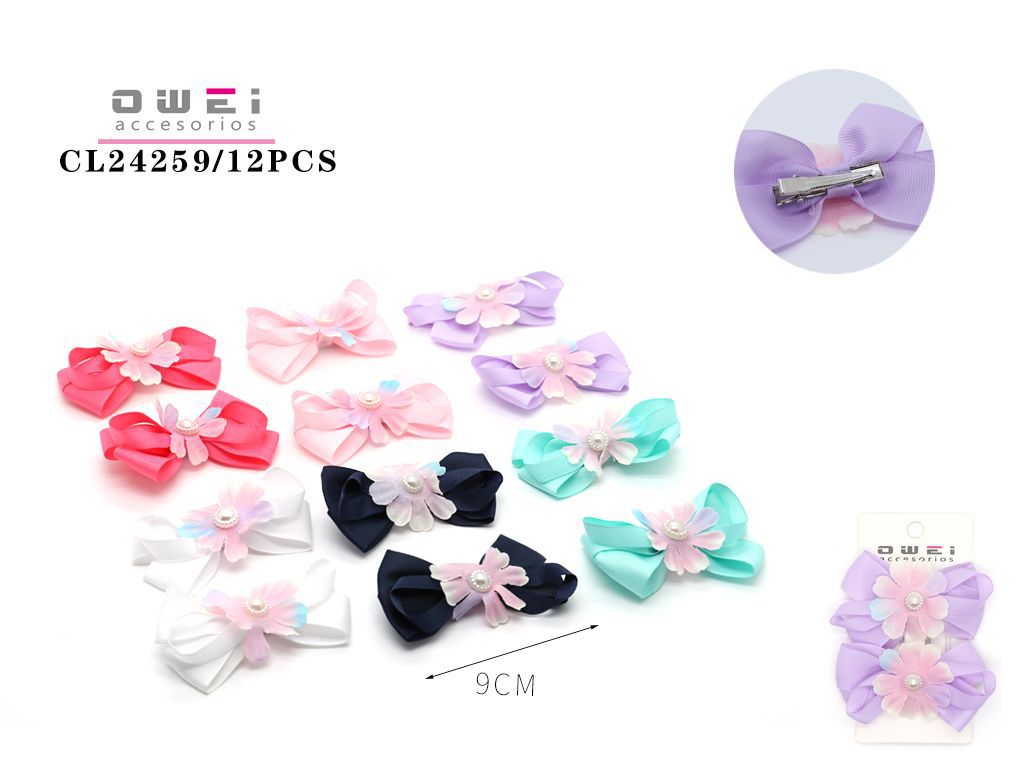 Pinza de flor 12 unidades CL24259 - Accesorios de pelo y moda