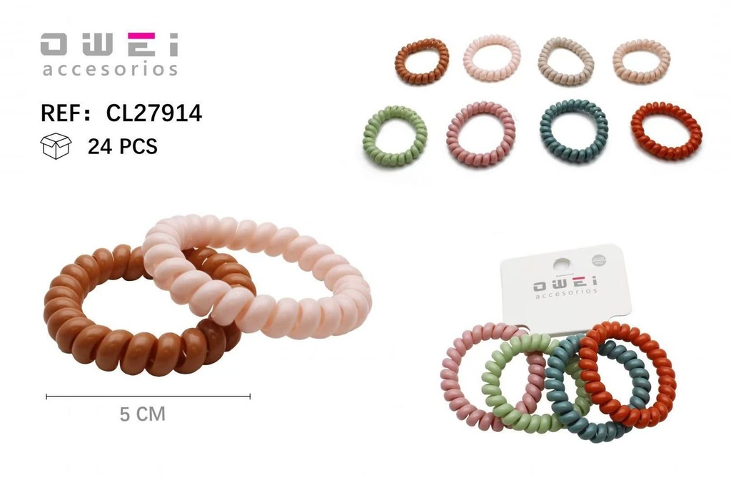 Coletero cable 12 unidades CO27914 - Accesorios de pelo y moda