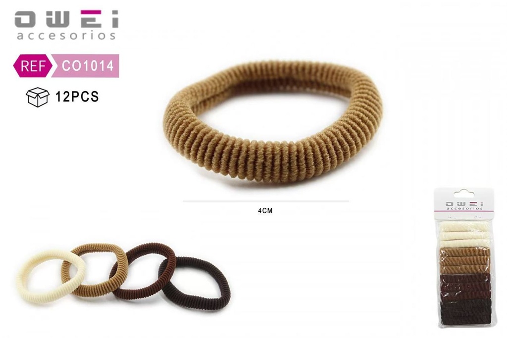 Pack goma 12 unidades CO1014 - Accesorios de pelo y moda
