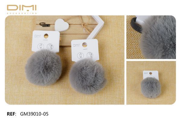 Goma pompón 12 unidades GM39010-05 - Accesorios de pelo y moda