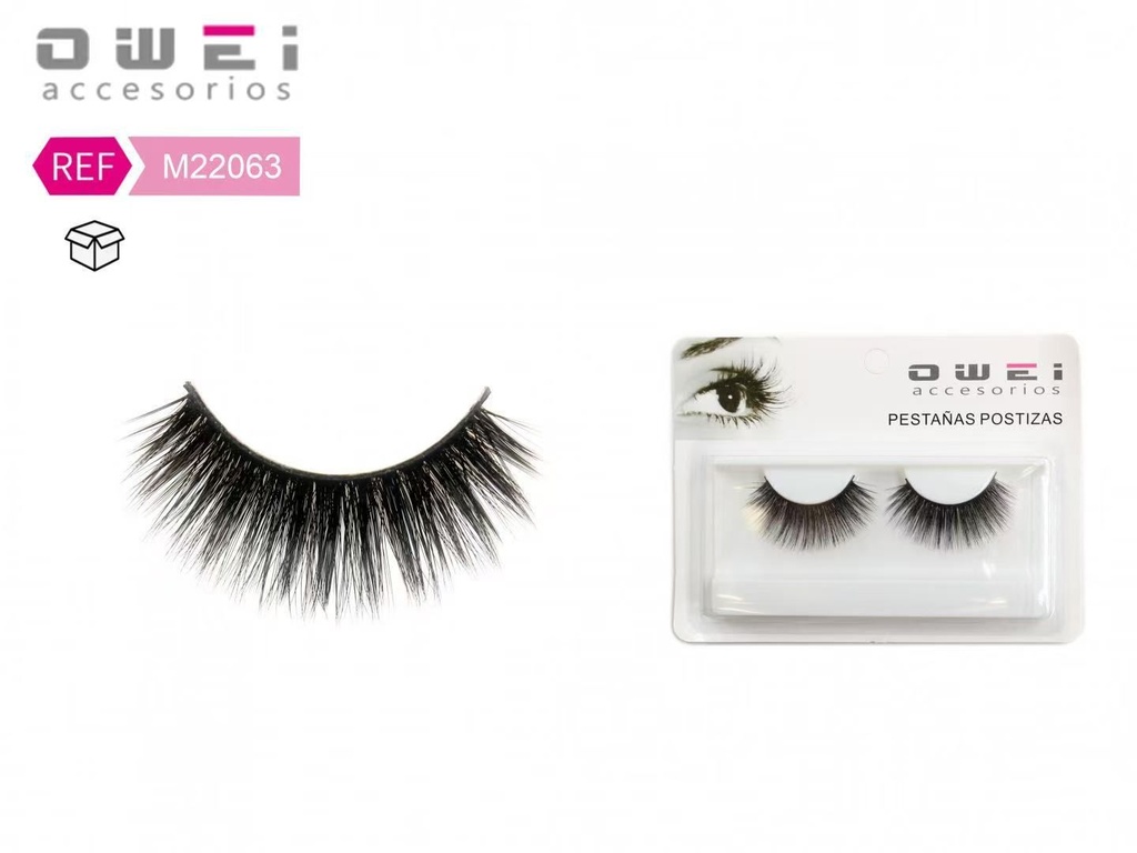 Pestañas postizas 12/U M22063 - Accesorios de belleza y pestañas