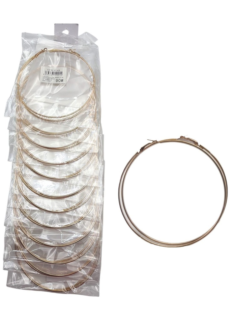 Pendiente aro 9 cm 12/P NS - Accesorios de bisutería