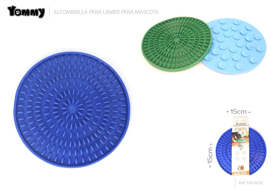 Alfombrilla para lamer para mascotas 15*15*1 cm - Accesorios para mascotas