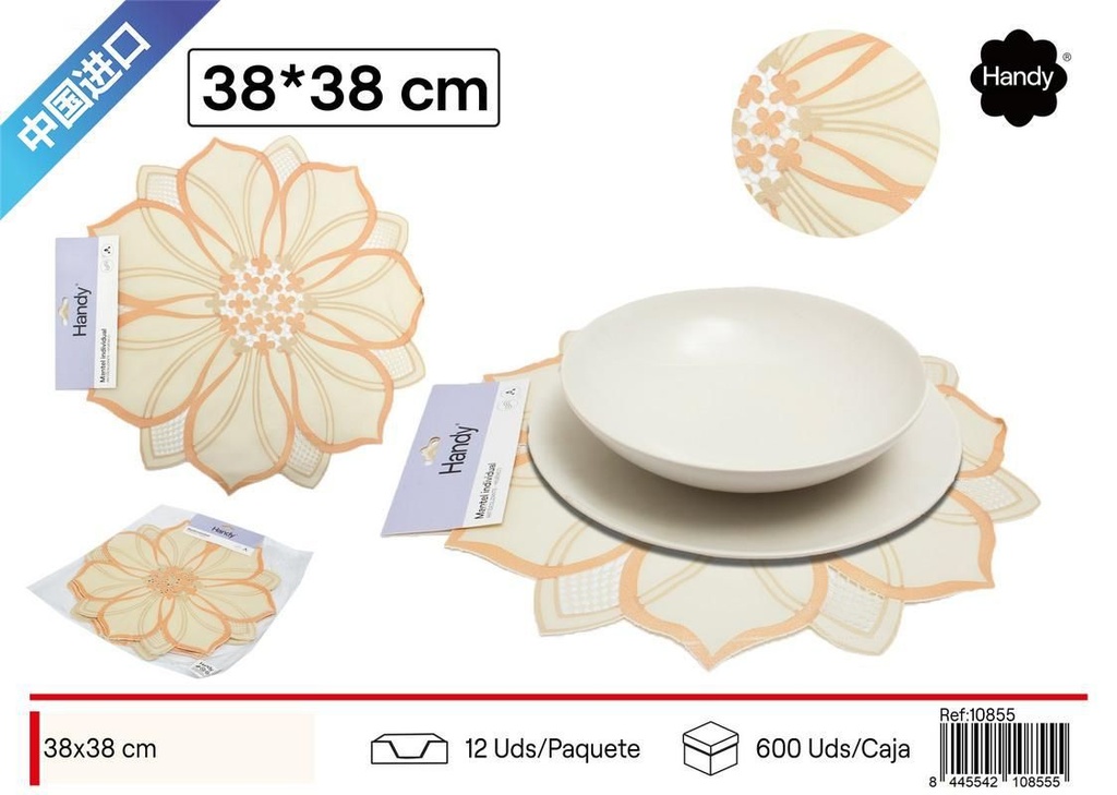 Salvamantel circular estampado 38*38 cm - Textil para el hogar y salvamanteles