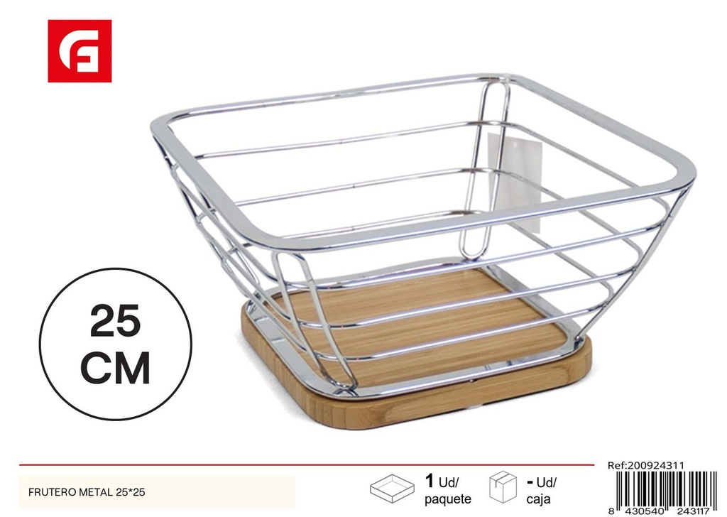 Frutero metal 25*25 - Utensilios de cocina y cestos