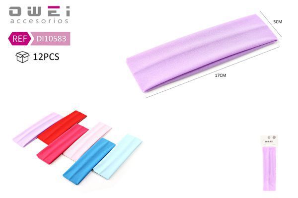 Cinta de pelo 5 cm 12 unidades - Accesorios para el cabello