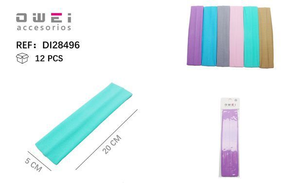 Cinta de pelo 4.5 cm 12 unidades - Accesorios para el cabello