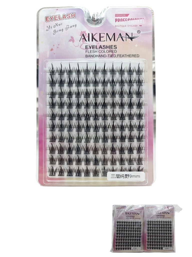 Mechón de pestañas 9-10 mm 12 unidades - Accesorios de maquillaje