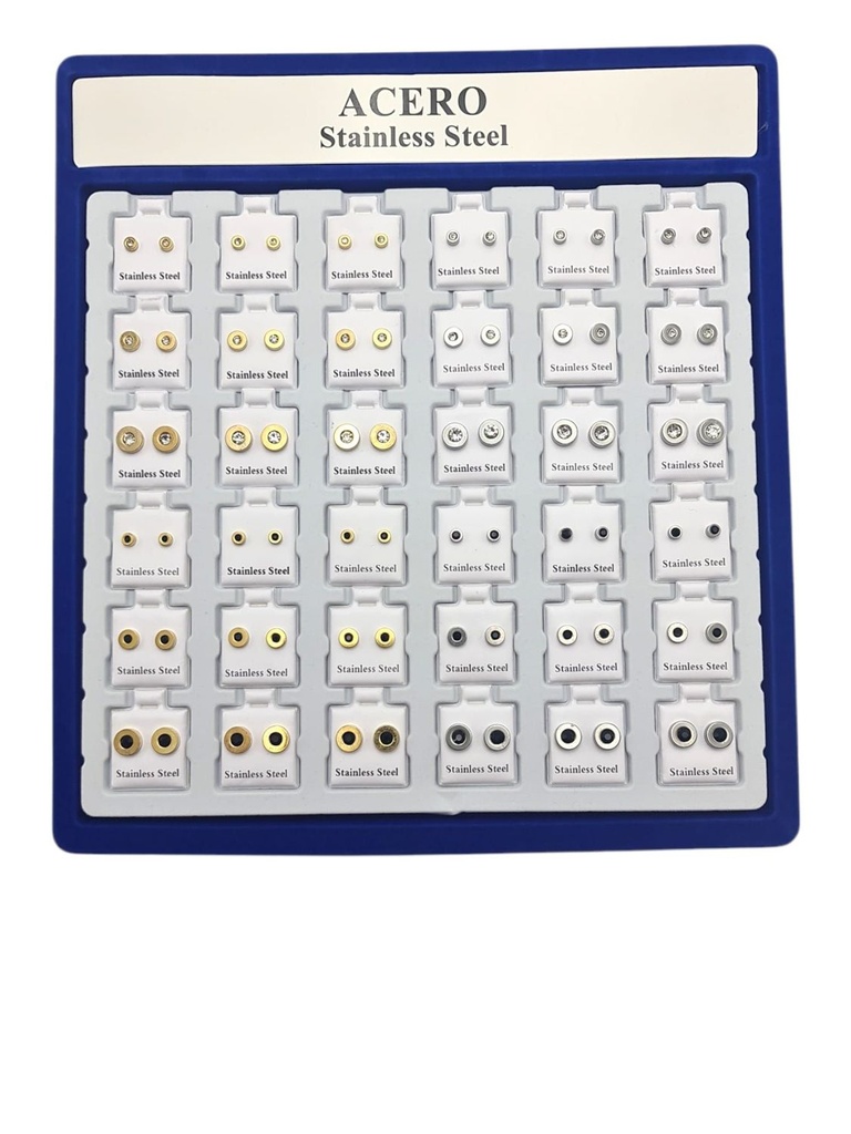 Expositor de pendientes 36 unidades - Joyería y bisutería