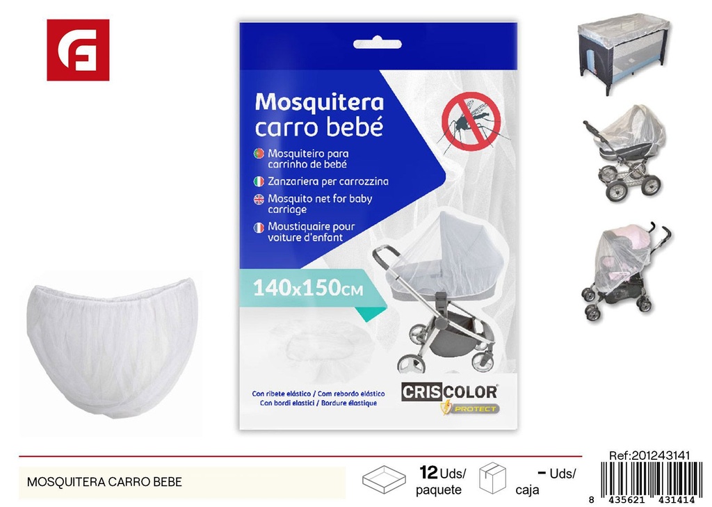 Mosquitera para carro de bebé - Protección contra mosquitos para bebés