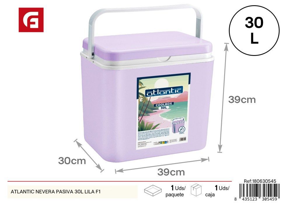 Nevera pasiva ATLANTIC 30L LILA F1 - Accesorios de cocina