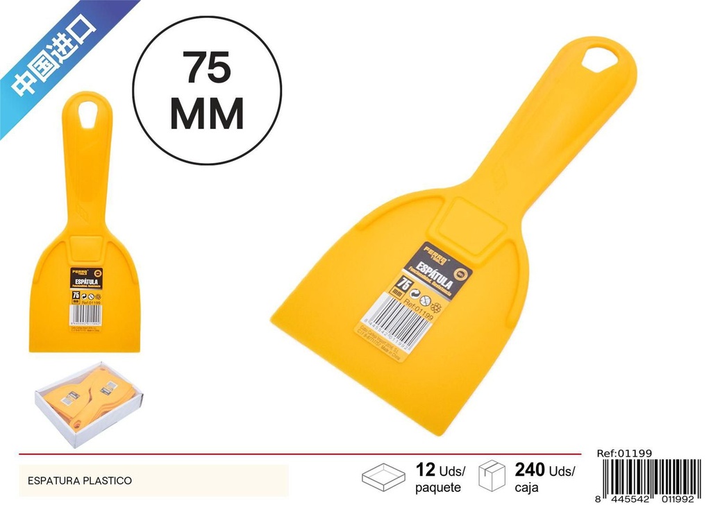 Espátula plástico 3 pulg - Herramientas de albañilería