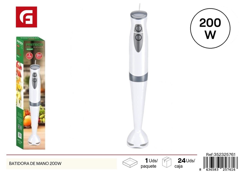 Batidora de mano 200W - Electrodomésticos de cocina y batidoras