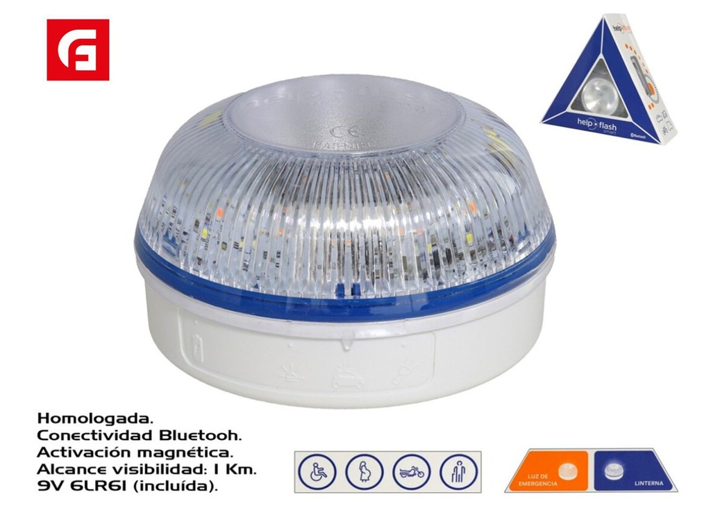  Baliza Help Flash 16 LED - Iluminación y señales