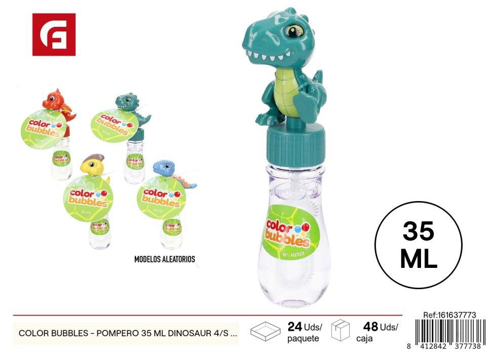 Pistola de pompas dinosaurio 35ml 4 variantes - Juguetes de burbujas