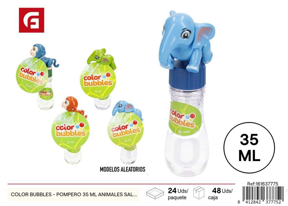 Pistola de pompas animales salvajes 35ml - Juguetes de burbujas