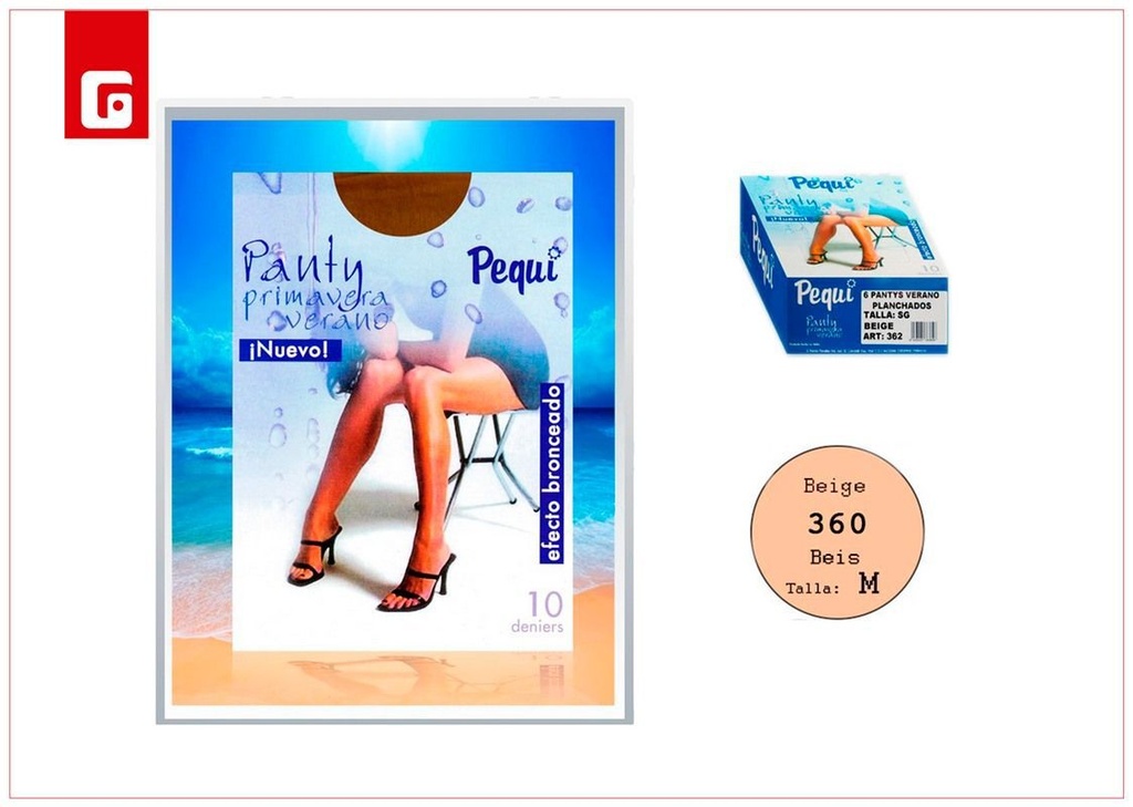 Panty verano planchado - Medias ligeras para el verano