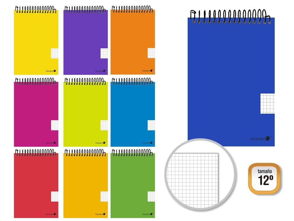 Golden Cuaderno T.P. 12º 80 H. apaisado - Material escolar esencial