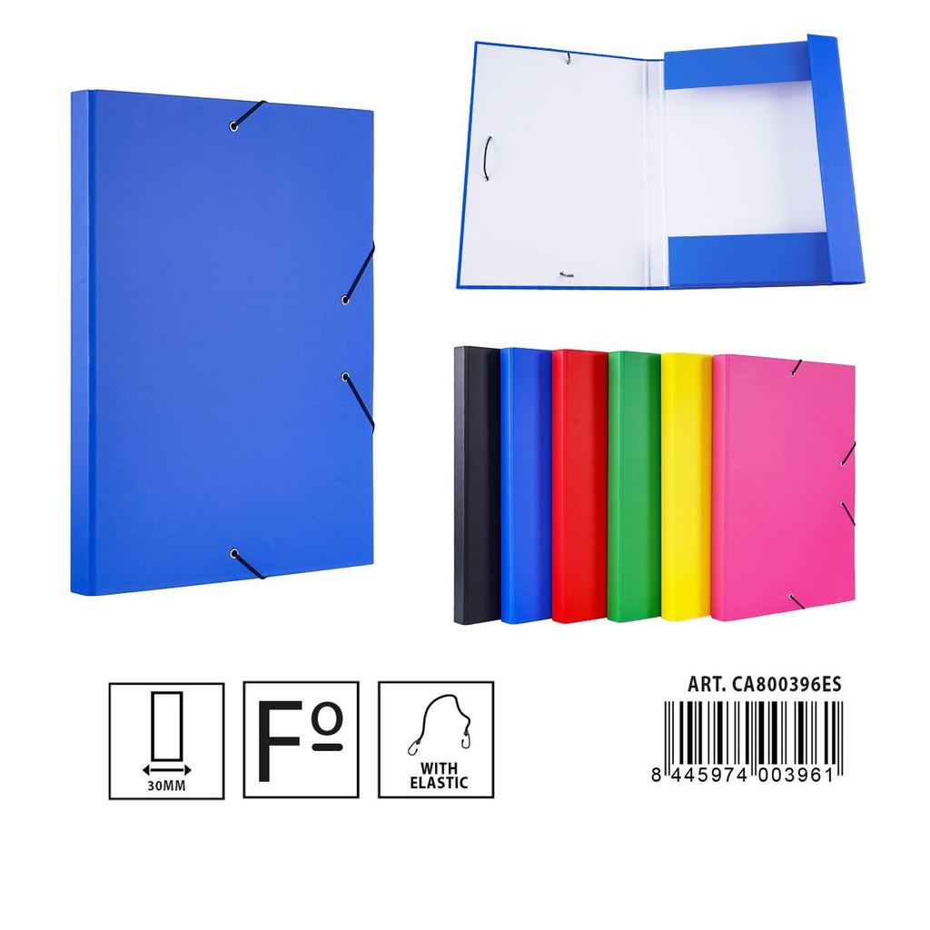 Carpeta con goma 25*3*34 cm - Material de oficina y organización