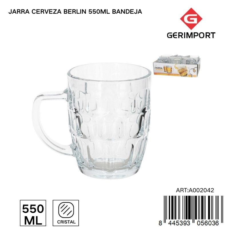 Jarra de cerveza Berlín 550 ml - Utensilios y cristalería para mesas