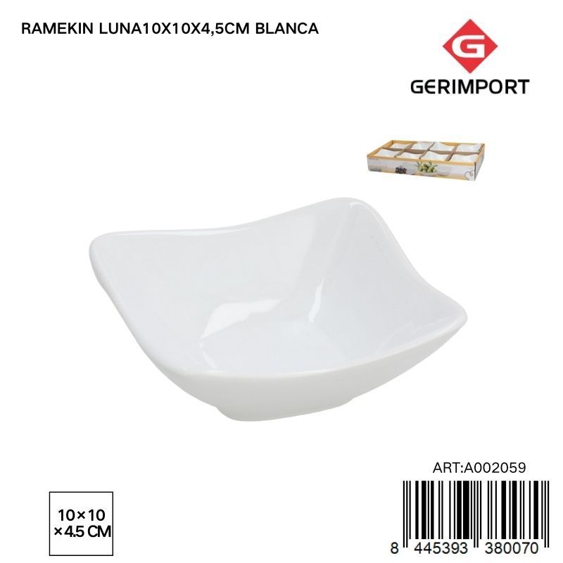 Ramekin Luna 10x10x4,5 cm blanca - Cerámica para aperitivos