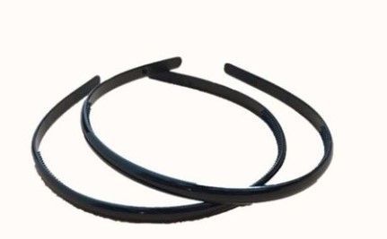 Diadema negra 0.8cm 24/u Leticia Well - Accesorios de cabello
