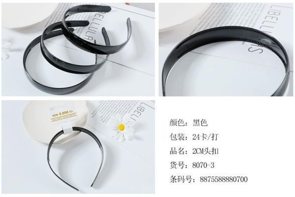 Diademas 2cm 24/u Leticia Well - Accesorios de cabello
