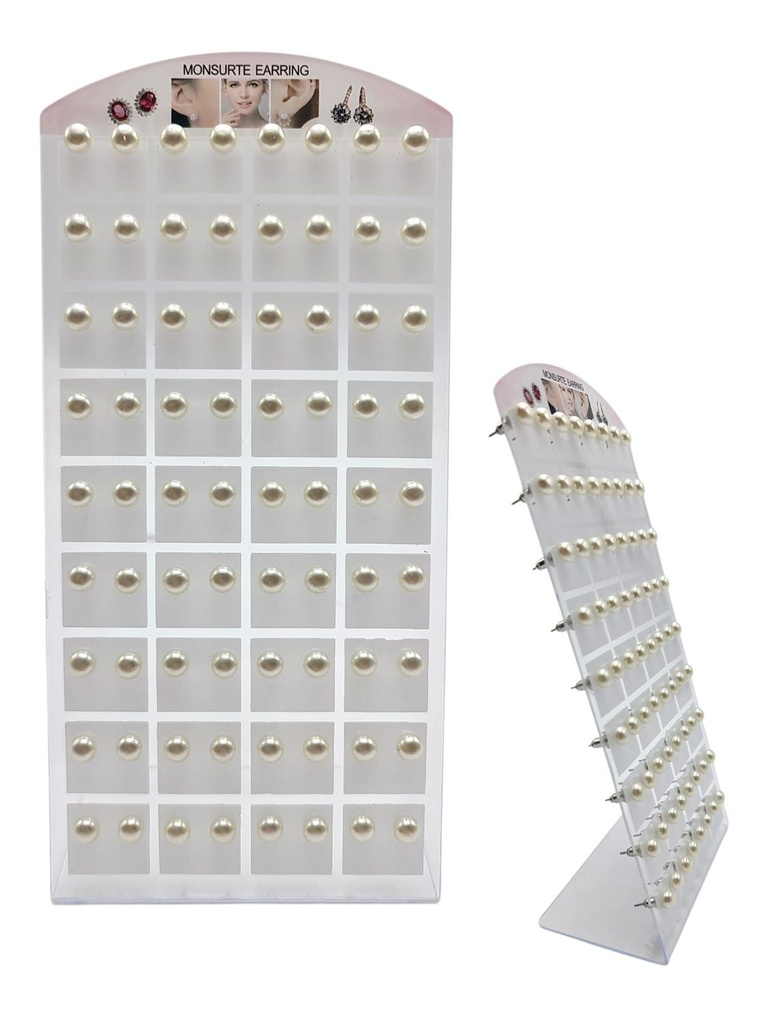 Pendientes de perla ovalada 6 mm 36 unidades - Bisutería y accesorios de perlas
