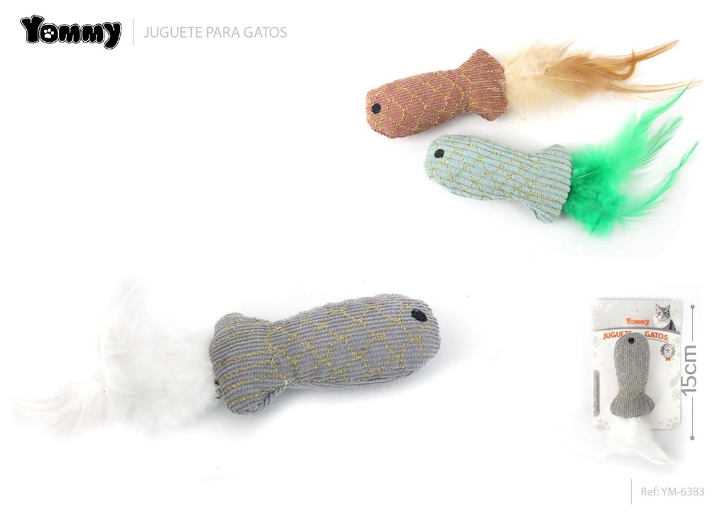 Juguete de pez para gato 15 cm - Accesorios para mascotas