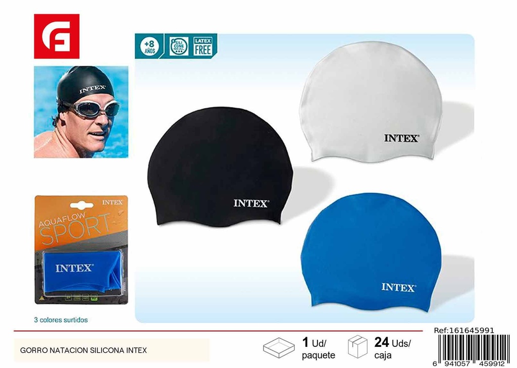 Gorro de natación silicona Intex - Equipo para natación