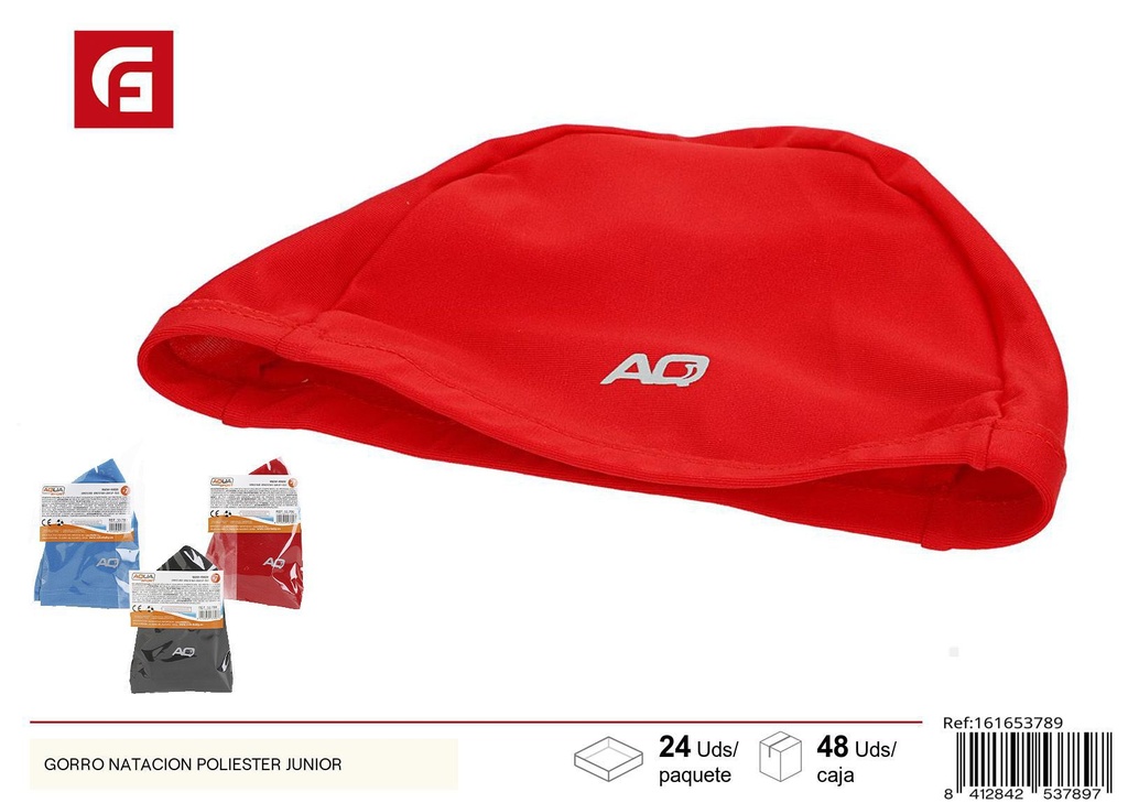 Gorro de natación de poliéster para junior - Equipamiento acuático