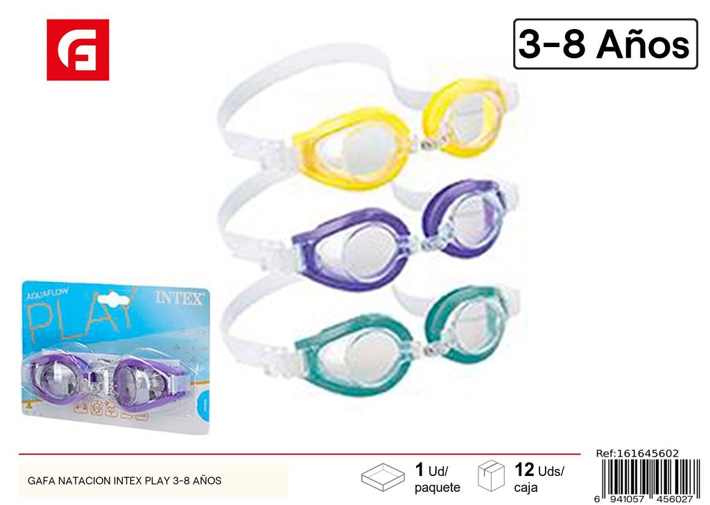 Gafas de natación Intex Play 3-8 años - Equipo para natación