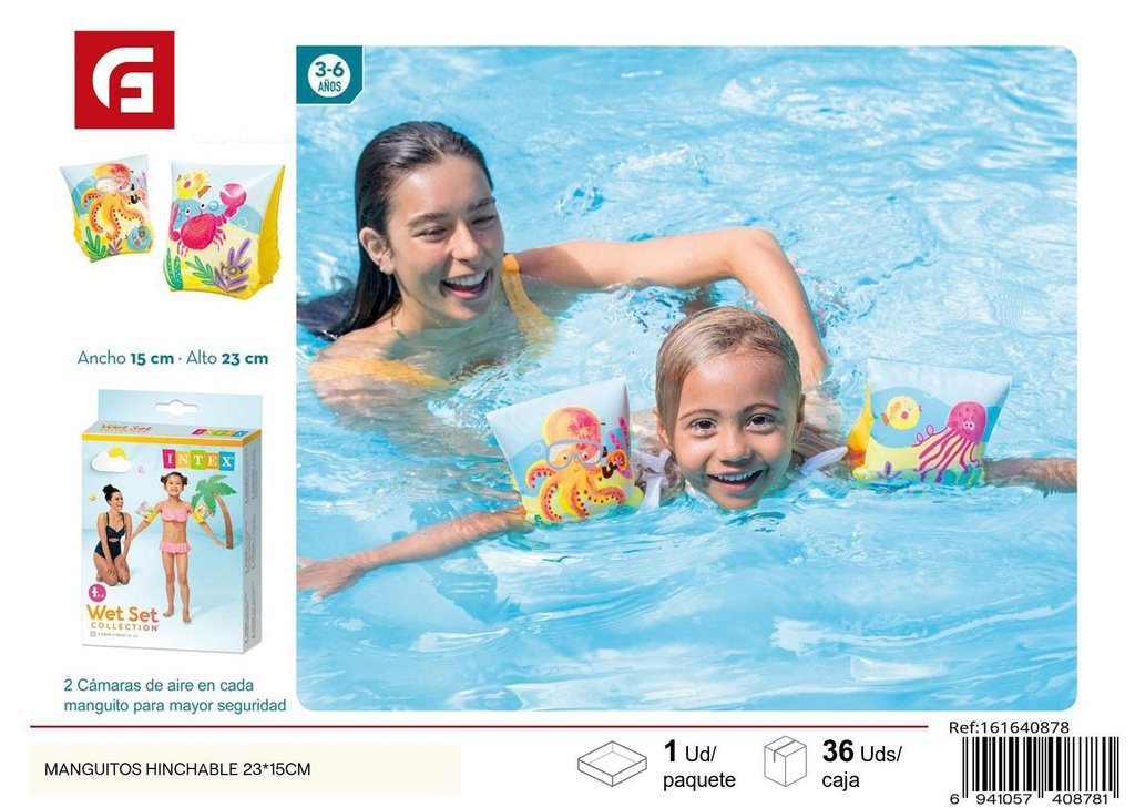 Manguitos hinchables 23x15 cm - Flotadores para niños
