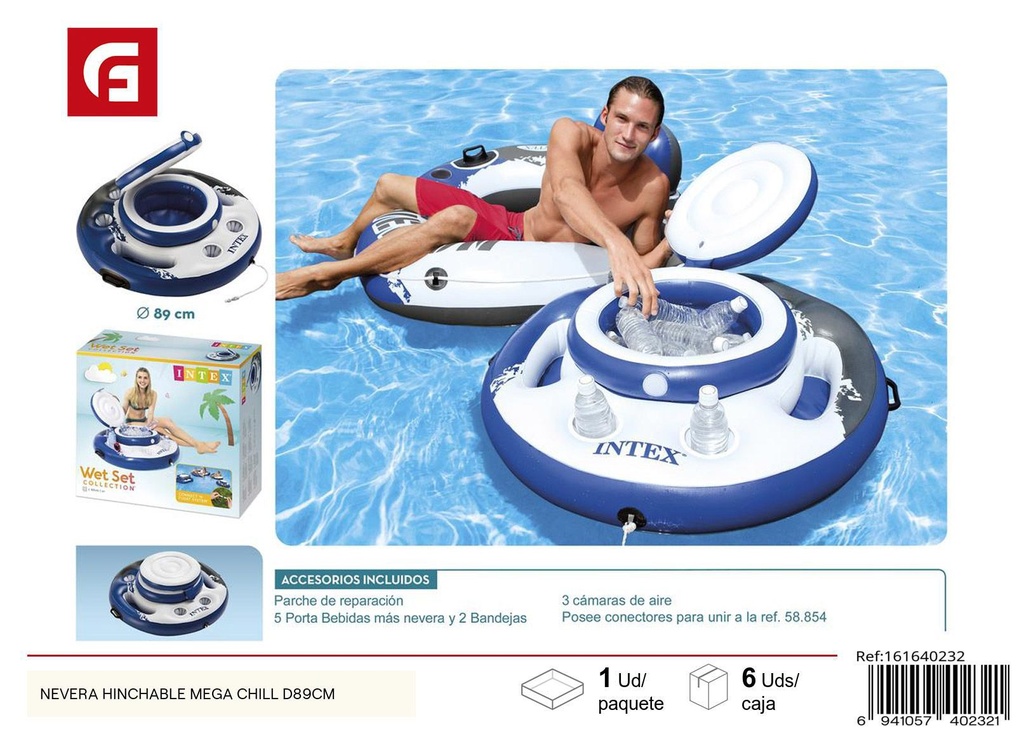 Nevera hinchable Mega Chill D89 cm - Productos para el verano e inflables