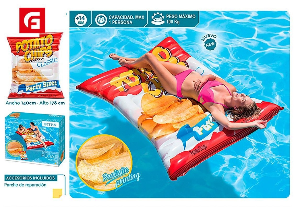 Colchoneta papas 140x178cm - Productos de verano y inflables adultos