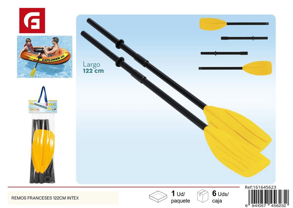 Remos franceses 122 cm Intex - Accesorios para botes inflables