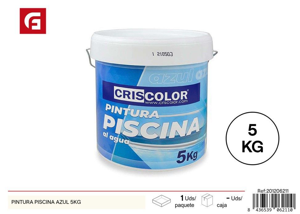 Pintura para piscina azul 5 kg - Accesorios de piscina