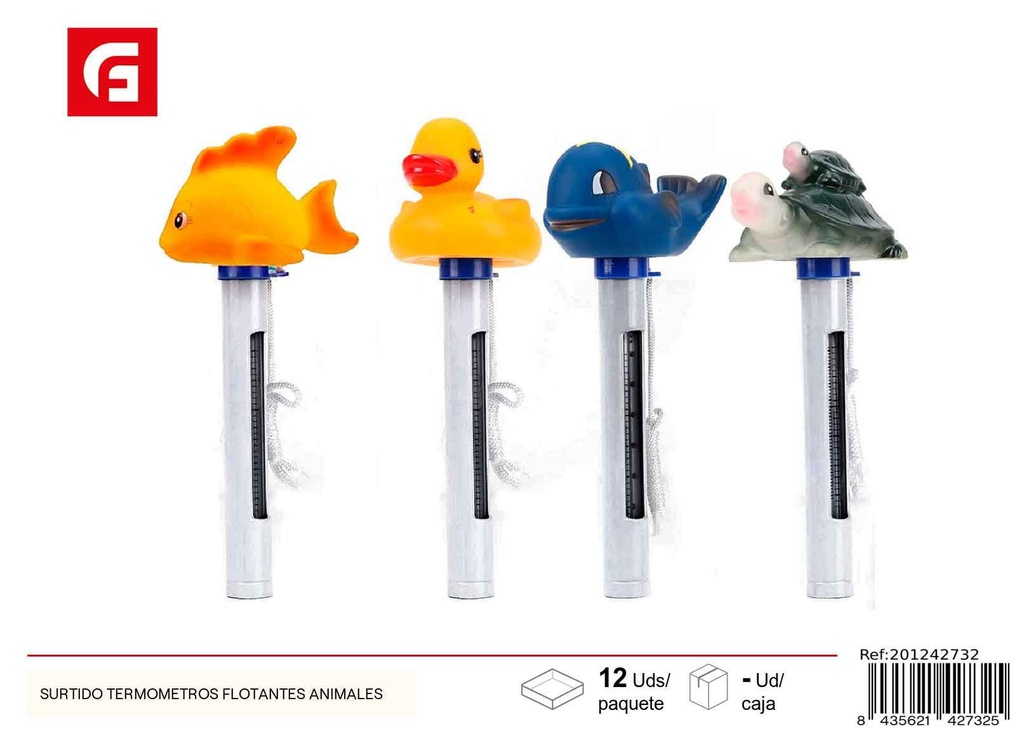 Termómetros flotantes surtidos animales para piscina - Accesorios de piscina