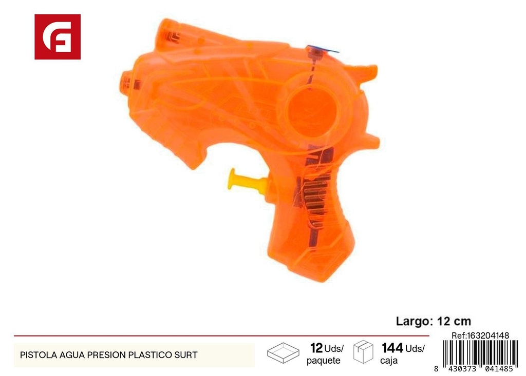 Pistola de agua a presión de plástico surtido - Juguetes de verano acuáticos